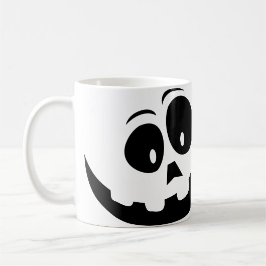 Halloween Crazy Ghost Face Kaffeetasse (Links)