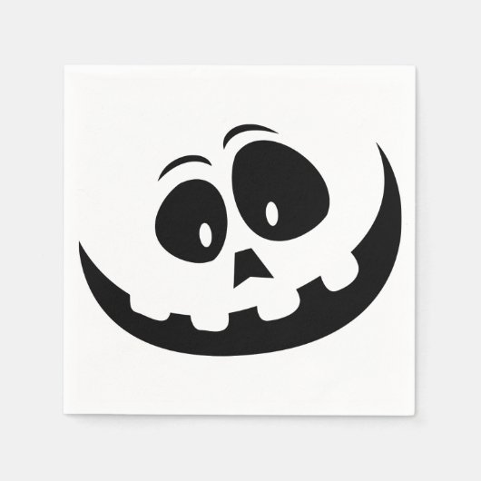 Halloween Crazy Ghost Face Serviette (Vorderseite)
