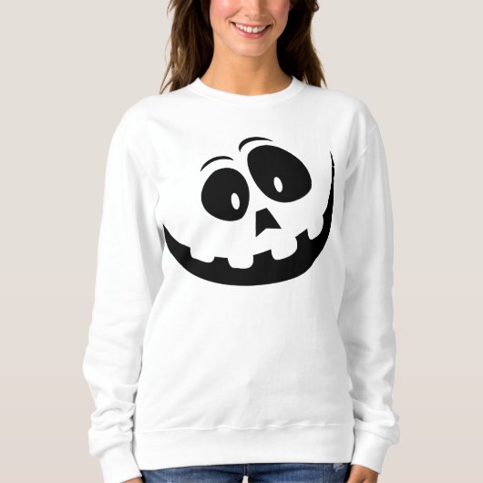 Halloween Crazy Ghost Face Sweatshirt (Vorderseite)