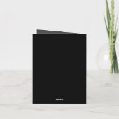 Halloween Crazy Smile Faltenkarte Karte (Rückseite)