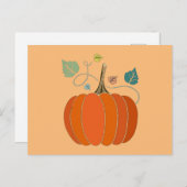Halloween Creative Pumpkin Gemüsemodell Postkarte (Vorne/Hinten)