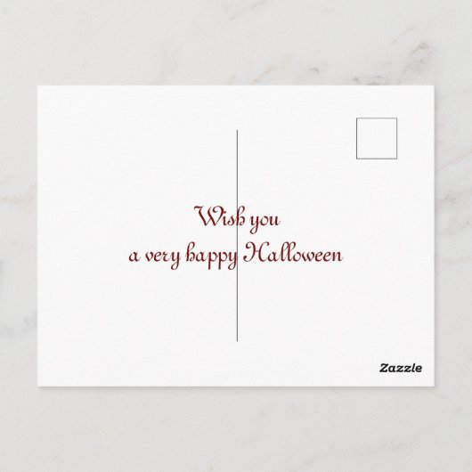 Halloween Creative Pumpkin Gemüsemodell Postkarte (Rückseite)