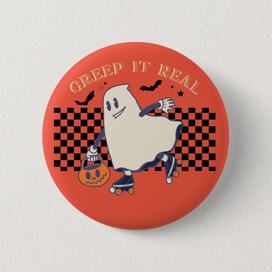 Halloween Creep es echt Button (Vorderseite)