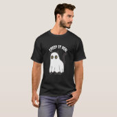Halloween Creep it Real Cat T-Shirt (Vorne ganz)