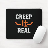 Halloween Creep It Real Funny Bat Birthday Mousepad (Mit Mouse)