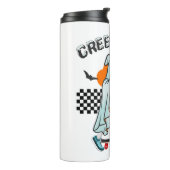 Halloween Creep It Real Funny Ghost Halloween Thermosbecher (Nach links gedreht)