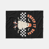 Halloween Creep It Real Ghost Boy Fall Saisonskatz Fleecedecke (Vorderseite (Horizontal))