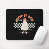 Halloween Creep It Real Ghost Boy Fall Saisonskatz Mousepad (Mit Mouse)