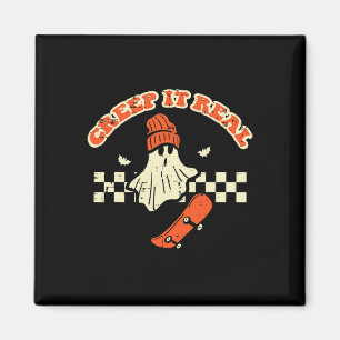 Halloween Creep It Real Ghost Skater Kostüme Männe Magnet