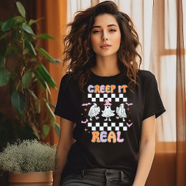 HALLOWEEN CREEP IT REEL FUNNY GHOSTS T-Shirt