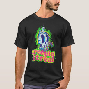Halloween Creepin It Real Keeping It Real 60er T-Shirt