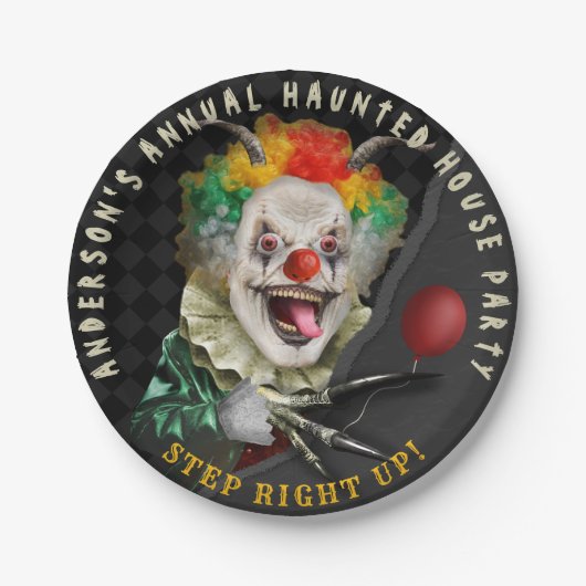 Halloween Creepy Clown Adult Beängstigend Circus P Pappteller (Vorderseite)
