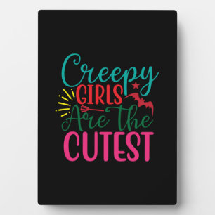 Halloween Creepy Girls Are The Cutest Birthday Fotoplatte