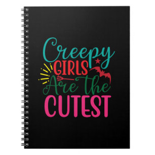 Halloween Creepy Girls Are The Cutest Birthday Notizblock