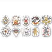 HALLOWEEN CREEPY HOLIDAY ELEMENTS SET AUFKLEBER (Vorderseite)