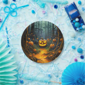 Halloween Creepy Kürbislaterne Pumpkins Pappteller (Party)