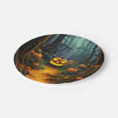 Halloween Creepy Kürbislaterne Pumpkins Pappteller (Schrägansicht)