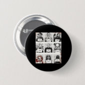 Halloween Creepy Legends Killer Mugshots Horror Fa Button (Vorne & Hinten)