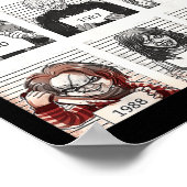 Halloween Creepy Legends Killer Mugshots Horror Fa Poster (Ecke)