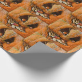 Halloween Creepy Pumpkin Bugs Geschenkpapier (Ecke)