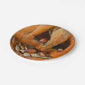 Halloween Creepy Pumpkin Bugs Pappteller (Schrägansicht)