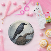 Halloween Creepy Raven Graveyard Friedhof Gothic Pappteller (Party)