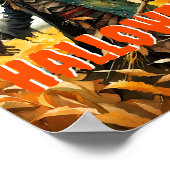 Halloween Creepy Scarecrow Poster (Ecke)