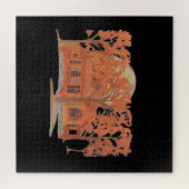 Halloween Creepy Spuk House Puzzle (Horizontal)