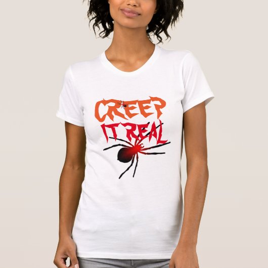 Halloween Creepy Wordplay Spaß T-Shirt (Vorderseite)