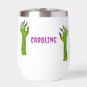 Halloween Creepy Zombie Hands Lila Nails Custom (Vorderseite)