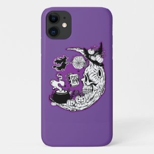 Halloween Crescent Moon Witwe Skull Case-Mate iPhone Hülle