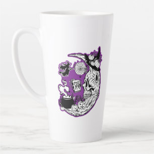 Halloween Crescent Moon Witwe Skull Milchtasse