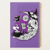 Halloween Crescent Moon Witwe Skull Planer (Rückseite)