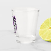 Halloween Crescent Moon Witwe Skull Schnapsglas (Rechts)