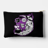 Halloween Crescent Moon Witwe Skull Zubehörtasche (Rückseite)