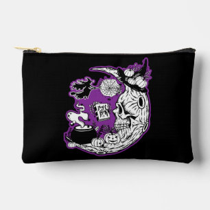 Halloween Crescent Moon Witwe Skull Zubehörtasche