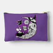 Halloween Crescent Moon Witwe Skull Zubehörtasche (Rückseite)