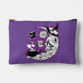 Halloween Crescent Moon Witwe Skull Zubehörtasche (Vorderseite)