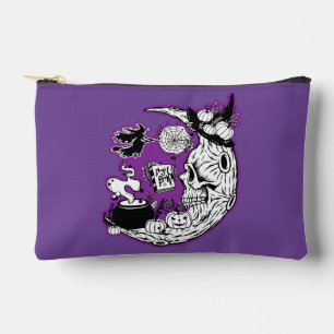 Halloween Crescent Moon Witwe Skull Zubehörtasche