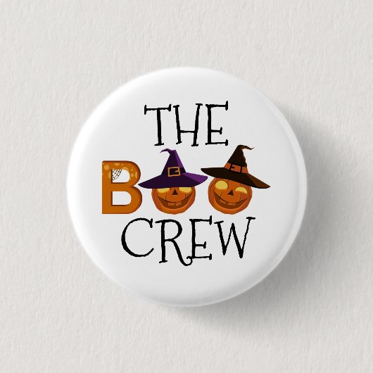 Halloween-Crew-Illustration Button (Vorderseite)