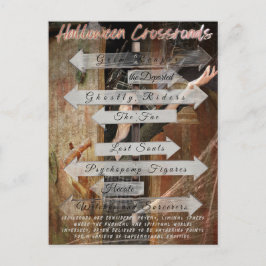 Halloween CrossRoads Postkarte