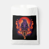Halloween Crow and Moon Geschenktütchen (Vorderseite)