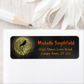 Halloween Crow on Tree with Moon (Insitu)