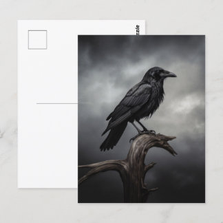 Halloween Crow Postkarte