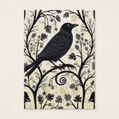 Halloween Crow Raven Earring Display Card (Rückseite)