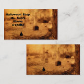 Halloween Crow Visitenkarte (Vorne/Hinten)