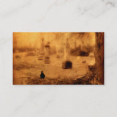 Halloween Crow Visitenkarte (Rückseite)