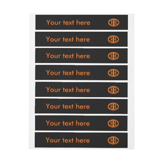 Halloween Crows Anpassbare Labels Rundum-Adressaufkleber (Bogen)