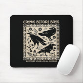 Halloween Crows Bevor Bros lustige Unterstützung f Mousepad (Mit Mouse)