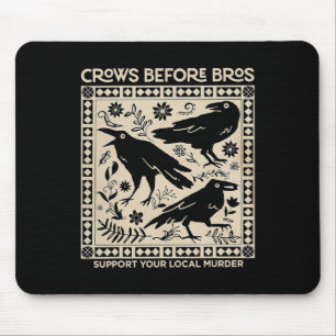 Halloween Crows Bevor Bros lustige Unterstützung f Mousepad